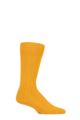 Mens 1 Pair Falke Lhasa Rib Cashmere Blend Casual Socks - Mustard Yellow