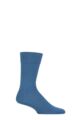 Mens 1 Pair Falke Sensitive London Cotton Left and Right Socks With Comfort Cuff - Nautical