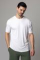 Mens 1 Pack Lazy Panda Bamboo Loungewear Selection T-Shirt - White T-Shirt