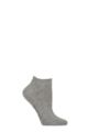 Ladies 1 Pair Falke Sensitive London Gentle Grip Cotton Sneaker Socks - Grey