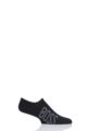 Mens 1 Pair BOSS Combed Cotton Large Logo Trainer Socks - Black
