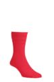 Mens 1 Pair HJ Hall Original Wool Softop Socks - Red