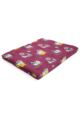 1 Pack Heat Holders 1.7 TOG Oversized Cat Pattern Blanket - Raspberry