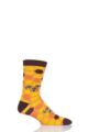 Mens and Ladies 1 Pair Shared Earth Save Our Bees Fair Trade Bamboo Socks - Yellow