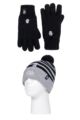 Kids 1 Pack SOCKSHOP Heat Holders Disney Star Wars Hat & Glove Set - Grey