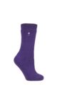 Ladies 1 Pair SOCKSHOP Original Heat Holders 2.3 TOG Thermal Socks - Purple