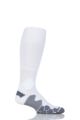 Mens 1 Pair SOCKSHOP of London Made in the UK Cushioned Foot Technical Football Socks - White