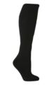 Ladies 1 Pair SockShop Long Heat Holders 2.3 TOG Thermal Socks - Black