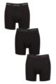Mens 3 Pack Calvin Klein Cotton Stretch Longer Leg Trunks - Grey / Chesapeake Bay / Jewel