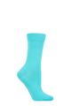 Ladies 1 Pair SOCKSHOP Colour Burst Bamboo Socks with Smooth Toe Seams - Pure Shores