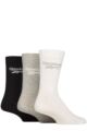 Mens and Ladies 3 Pair Reebok Core Cotton Crew Socks - White / Grey / Black