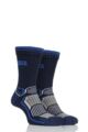 Mens 2 Pair Storm Bloc with BlueGuard Aerobic Socks - Navy