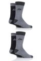 Mens 4 Pair Storm Bloc Performance Boot Socks - Black  /  Charcoal  /  Grey