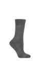 Ladies 1 Pair Thought Bobby Walker Organic Cotton Walking Socks - Dark Grey