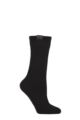 Ladies 1 Pair SOCKSHOP Plain Waterproof Boot Socks - Black