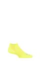 Mens and Ladies 1 Pair Experia By Thorlos Cushioned Running Micro Mini Crew Socks - Electric Avenue Yellow