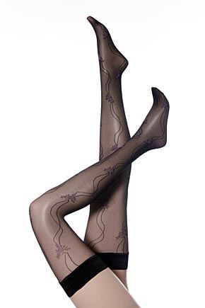 Ladies 1 Pair Trasparenze Solen Hold Ups 33% OFF Silk M-L
