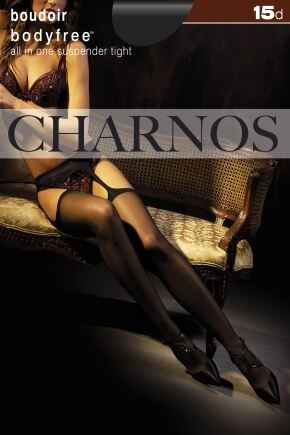 Ladies 1 Pair Charnos 15 Denier Boudoir Bodyfree Tights Black S