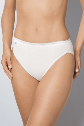 Ladies 4 Pair Sloggi Basic Tai Briefs In 2 Colours Black 12