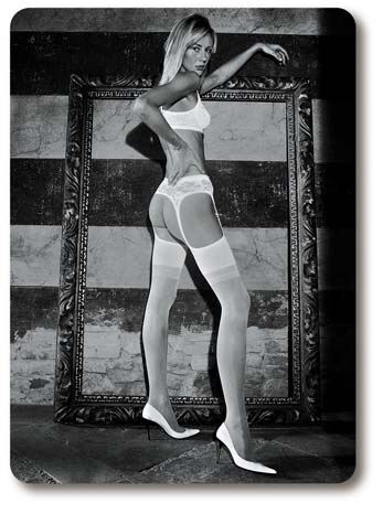 Ladies 1 Pair Trasparenze Belle Epoque Strip Panty Tights Black Small