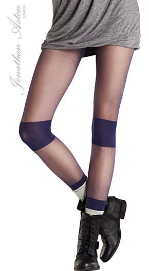 Ladies 1 Pair Jonathan Aston Block Tights 33% OFF Black S