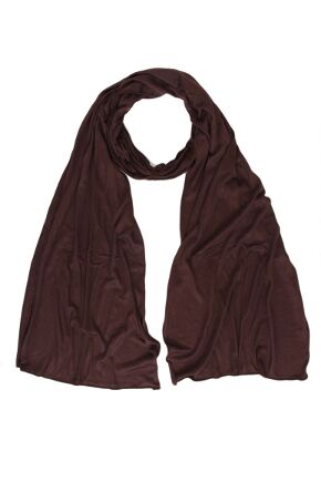 Ladies Bewitched Jersey Scarf In 2 Colours Dark Grey