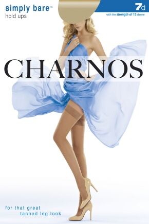 Ladies 1 Pair Charnos 7 Denier Simply Bare Hold Ups In 4 Colours Sunkissed L