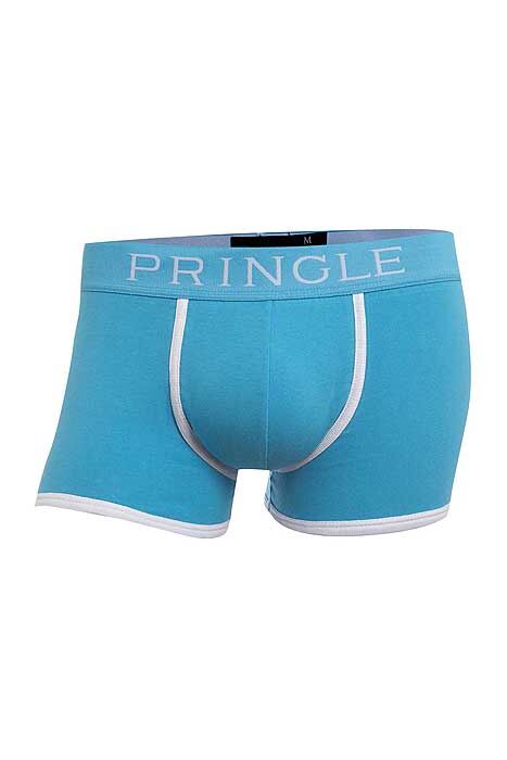 Mens 1 Pair Pringle Of Scotland Fashion Trunks With White Contrast Binding In 3 Colours Purple S