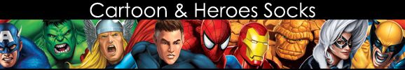 Click Here to View Cartoon & Heroes Socks at SockShop.co.uk