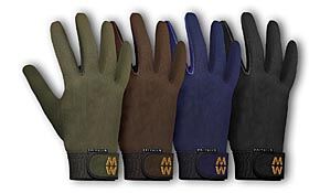 Mens & Ladies 1 Pair MacWet Long Climatec Sports Gloves In 4 Colours Black 8.5