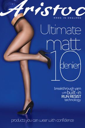 Ladies 1 Pair Aristoc 10 Denier Ultimate Run-Resist Matt Tights In 3 Colours Illusion S