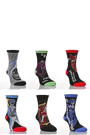 Boys 4 Pair TM Power Rangers Socks 9-12