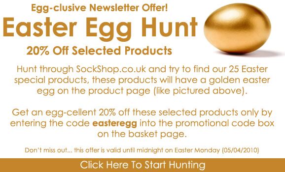 Click Here to Start Hunting for our Easter Special Products at SockShop.co.uk