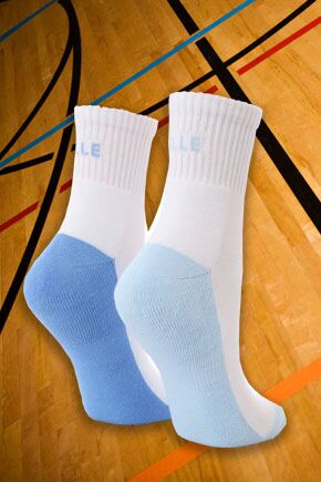 Ladies 2 Pair Elle Sports Ankle Socks In 3 Colours Turquoise