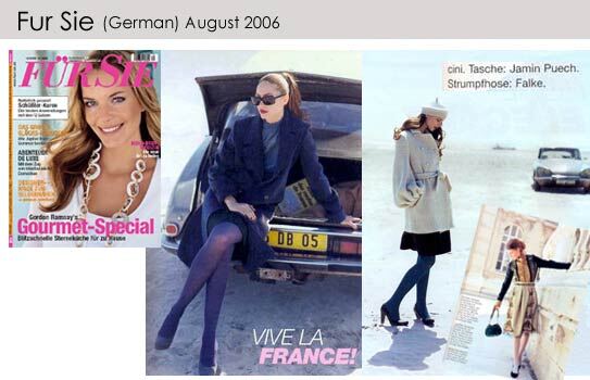 Falke Tights as featured in Fur Sie German August 2006 Falke Tights as featured in Fur Sie German August 2006