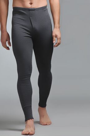 Mens 1 Pair SockShop Heat Holders Thermal Long Johns In 2 Colours Charcoal L