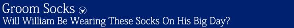 Groom Socks | SockShop Individual Celebrations Embroidered Socks at SockShop