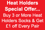 Heat Holders Socks On Offer at SockShop
