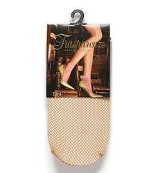 Ladies 1 Pair Trasparenze Idra Fishnet Ankle High Socks In 2 Colours