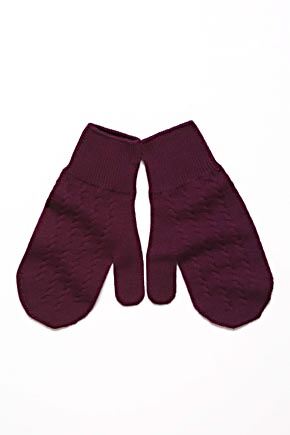 Ladies John Smedley Margery 100% Merino Wool Cable Knit Mittens In 3 Colours Majesty