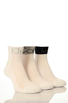 Mens 3 Pair Calvin Klein Sports Socks Gift Pack White