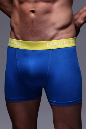 Mens 1 Pair SockShop Dare to Wear Electric Blue Bamboo Hipster Trunks Electric Blue XL
