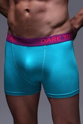 Mens 1 Pair SockShop Dare to Wear Lapis Green Bamboo Hipster Trunks Lapis Green L