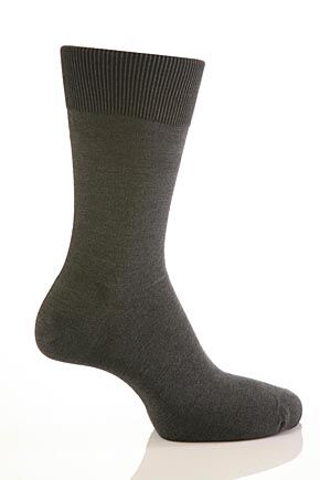 Mens 1 Pair Calvin Klein Pure Fil d'Ecosse Egyptian Cotton Plain Socks In 4 Colours Graphite