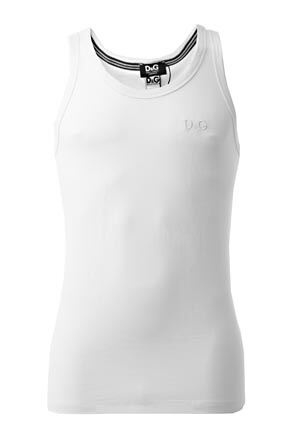 Mens D&G Underwear Platoon Tank Vest Top 50% OFF White L