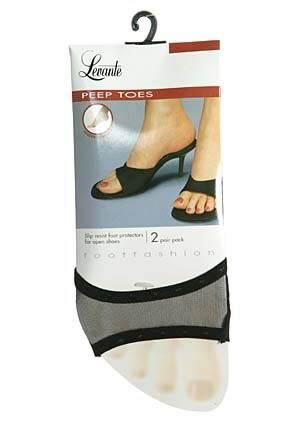 Ladies 2 Pair Levante Peep Toes In 2 Colours Nero