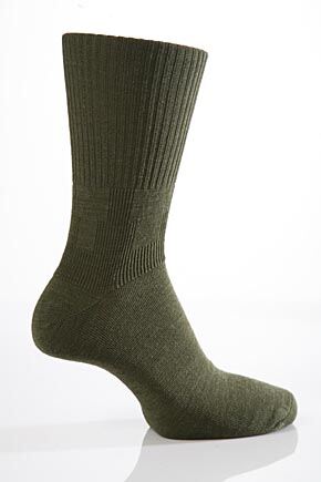 Mens 2 Pair J. Alex Swift Wool Socks With Gentle Grip In 5 Colours Fawn