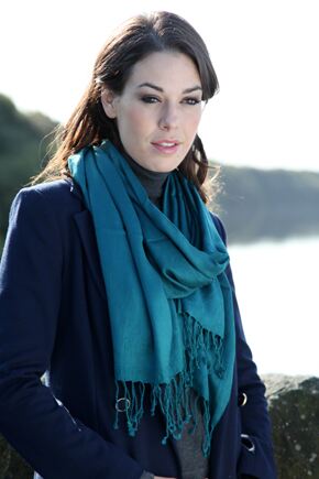 Ladies Bewitched Pashmina Style Scarf In 11 Colours Purple