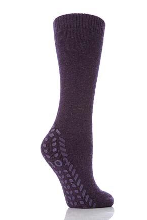Ladies 1 Pair Totes Originals Slipper Socks In 3 Colours Magenta