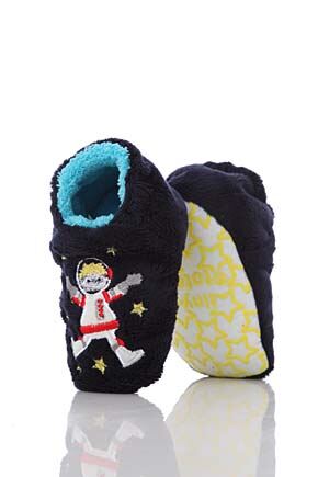 Boys 1 Pair Totes Tots Spaceman Slippers With Grip Space S